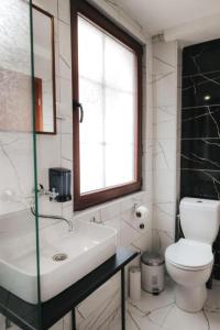 Koupelna v ubytování Hotel Castrum