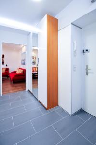 Łóżko lub łóżka w pokoju w obiekcie Apartment Giuliano Vienna