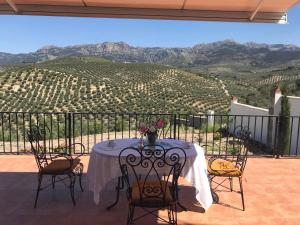 En generel udsigt til bjerge eller udsigt til bjerge taget fra villaen