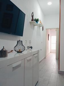 Dapur atau dapur kecil di Apartamentos Lax