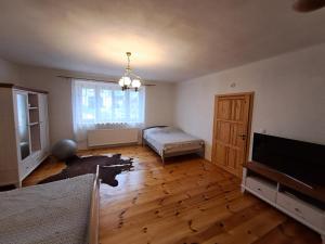 Voodi või voodid majutusasutuse Statek Žíšov toas