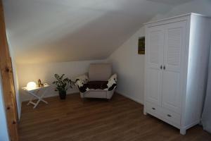 Postel nebo postele na pokoji v ubytování Ferienwohnung Jenbachtal