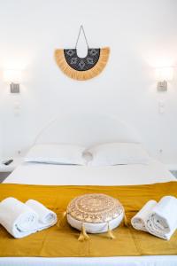 Posteľ alebo postele v izbe v ubytovaní Anemos Guest Apts