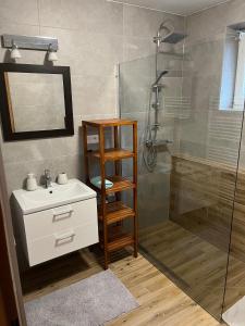 Koupelna v ubytování A&A Apartmany