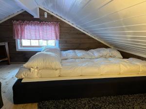 Postel nebo postele na pokoji v ubytování The cabin Rolf in Trysil