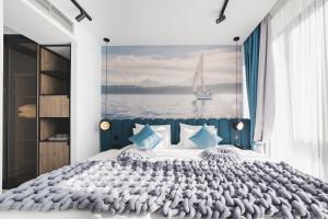 Voodi või voodid majutusasutuse Hotel Aurel Coast toas