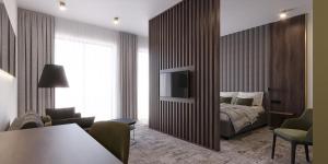 TV a/nebo společenská místnost v ubytování Restoria Hotel*** + 37 fotografií