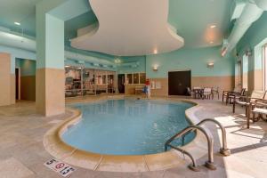 a pool in the middle of a hotel lobby at SpringHill Suites by Marriott Birmingham Downtown at UAB in Birmingham