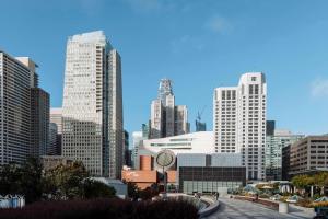 a view of a city skyline with tall buildings at The St. Regis San Francisco in San Francisco