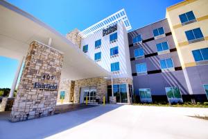 a rendering of the front of a hospital building at Fairfield Inn & Suites by Marriott Dallas Cedar Hill in Cedar Hill
