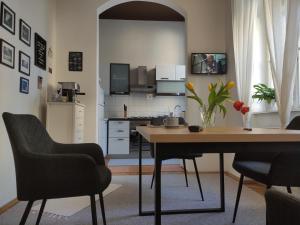Kuchyňa alebo kuchynka v ubytovaní Konzul -Top apartment, strict center, parking