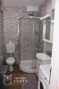 A bathroom at VESTA Apartman