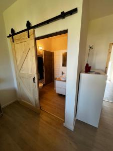 Postel nebo postele na pokoji v ubytování B&B RingLodge