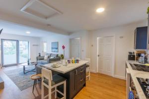 a kitchen and living room with a couch and a table at St. Edwards Overlook in Sligo