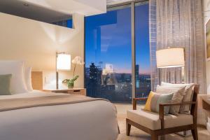 Rúm í herbergi á JW Marriott Panama