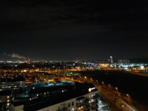 Výhľad na mesto Gdansk alebo výhľad na mesto priamo z apartmánu