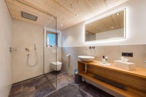 Kúpeľňa v ubytovaní Ferienhaus Bergfrieden