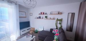 โทรทัศน์และ/หรือระบบความบันเทิงของ Appartement Ajaccio vue mer panoramique