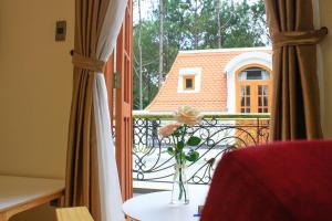 Balkón nebo terasa v ubytování Omirita Resort Dalat