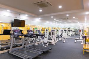 Fitness centrum a/nebo fitness zařízení v ubytování Sono Belle Jeju