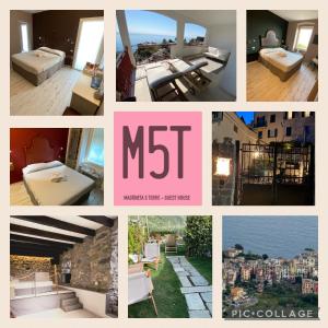 a collage of pictures of different types of houses at Madüneta 5 Terre in Corniglia