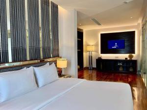 TV a/nebo společenská místnost v ubytování UTEY Hotel + 37 fotografií
