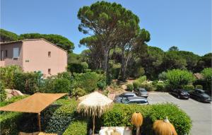 a view of a parking lot with cars parked at Awesome Apartment In Sainte-Maxime in Sainte-Maxime