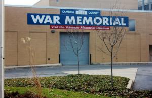 a building with a sign that reads war memorial at Holiday Inn Johnstown-Downtown, an IHG Hotel in Johnstown