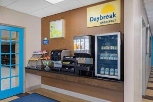a drink station at a daybreak benefit store at Days Inn by Wyndham Fredericksburg North in Fredericksburg