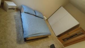 Łóżko lub łóżka w pokoju w obiekcie Apartmán v centru Jihlavy