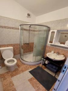 Koupelna v ubytování Rooms Argo