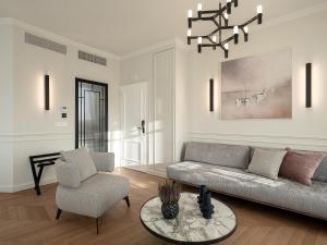 Posezení v ubytování Riviera Suites