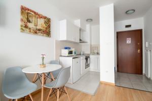 Kuchyň nebo kuchyňský kout v ubytování Prince Apartments