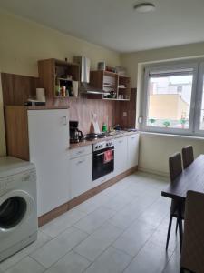 A kitchen or kitchenette at Apartment nahe Stadtzentrum, Bahnhof und Uni