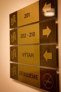 Certifikát, hodnocení, plakát nebo jiný dokument vystavený v ubytování Hotel Freud
