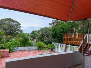 a view from the balcony of a house at Msongi Guest House in Margate