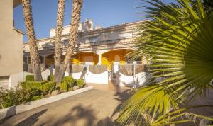 Bygningen som feriehuset ligger i