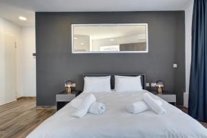 Postel nebo postele na pokoji v ubytování Seaview Stays