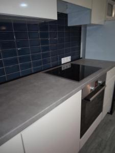 Kuchyňa alebo kuchynka v ubytovaní Napraforgó apartman