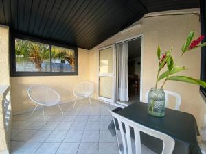 Patio nebo venkovní prostory v ubytování Le Manacoël