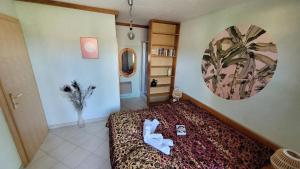 Łóżko lub łóżka w pokoju w obiekcie Villa Blu