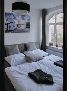 Postel nebo postele na pokoji v ubytování Appartement HBF - Erfurt Bahnhof