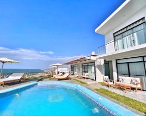 Hồ bơi trong/gần VISTA LINDA BUNGALOW para 10 personas Punta Veleros