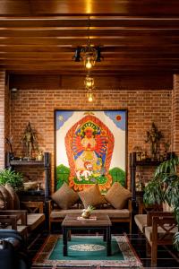 Area soggiorno di Hotel Bhadgaon