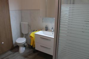 Koupelna v ubytování Ferienwohnung Krümel + 15 fotografií