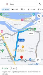 una captura de pantalla de Google Maps en APARTAMENTO BC, en Balneário Camboriú