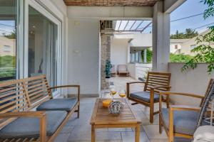 Χώρος καθιστικού στο Apartments Juraj