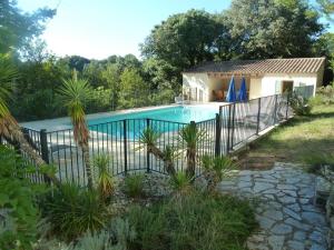 Basen w obiekcie Belle villa piscine Provence Uzes climatisée lub w pobliżu