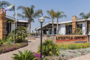 a street light in front of a life service centre at Greatest Vacation by the Blyde in Pretoria