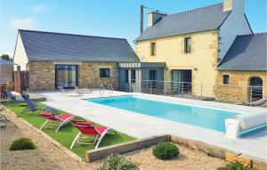 Amazing Home In Guisseny With Wifi, Private Swimming Pool And Outdoor Swimming Pool